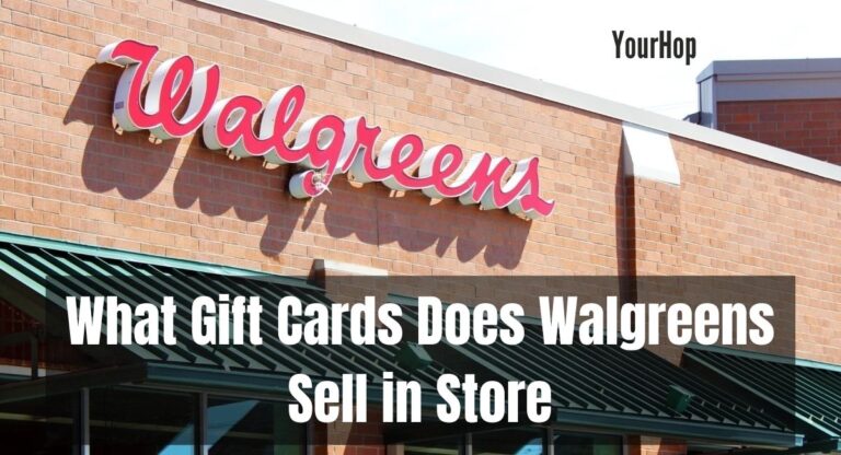 What gift cards does Walgreens sell in store