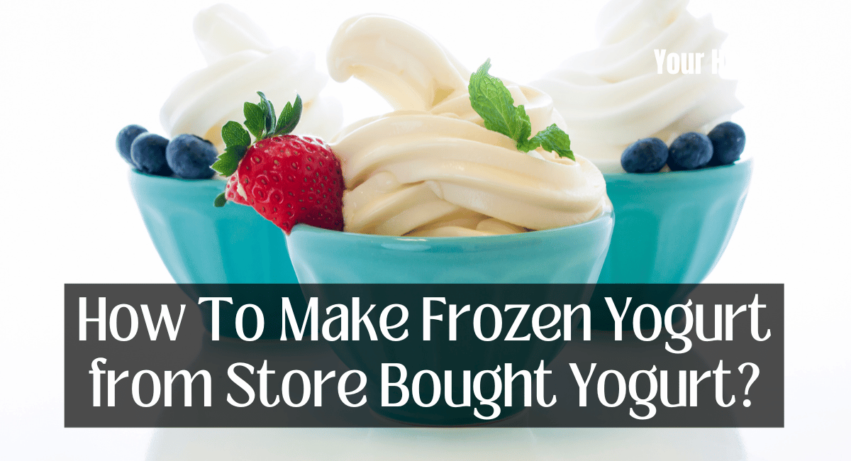 How To Make Frozen Yogurt from Store Bought Yogurt